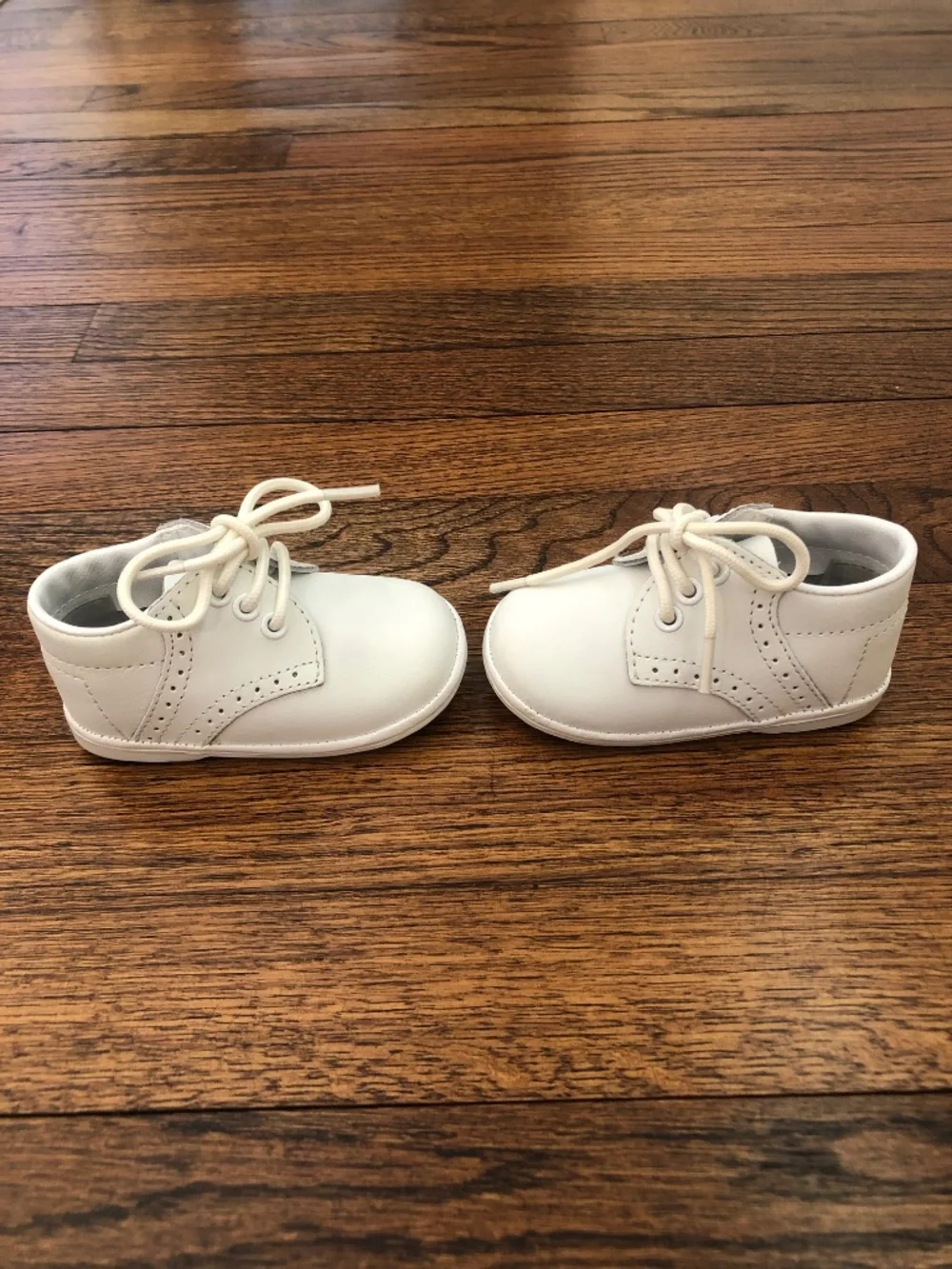 Angel Baby Infant Saddle Shoes, White, Size 2